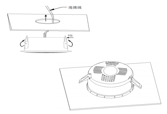 HY6252吸頂揚聲器安裝接線