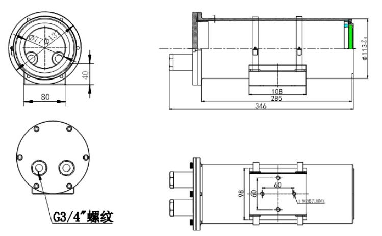 GL-EX325(P)-I5(4/6/8/12mm)防爆網(wǎng)絡(luò)攝像機(jī)防爆攝像頭產(chǎn)品尺寸