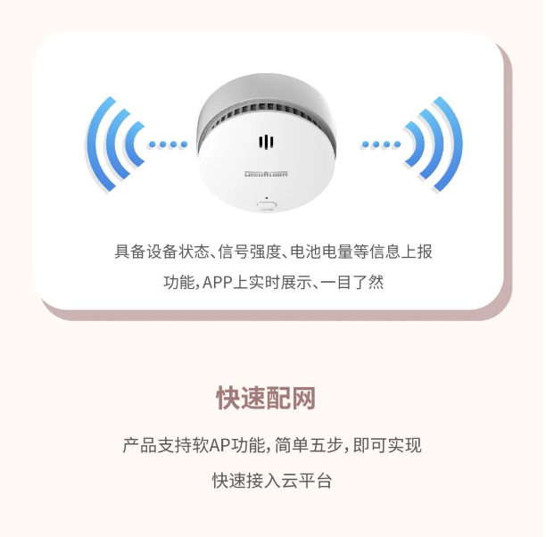 大華Wi-Fi版獨立式光電感煙火災探測報警特點