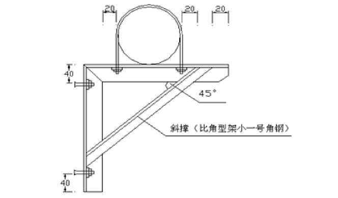 “Ｔ”、“Ｆ”、“三角”型支吊架安裝圖片