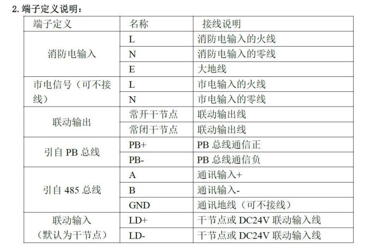 自帶電源配電箱單子定義說明