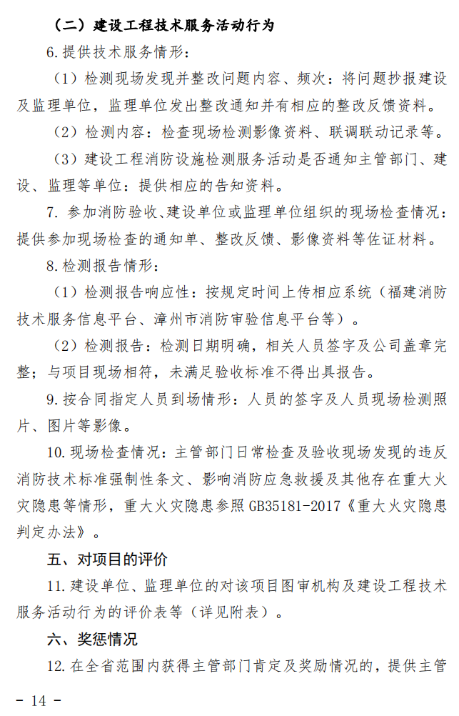 漳州市消防救援支隊關(guān)于印發(fā)漳州市建設(shè)工程消防技術(shù)服務(wù)管理暫行辦法
