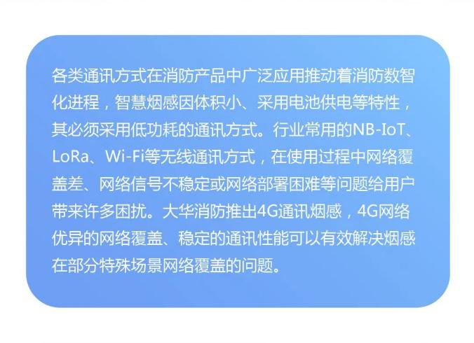 大華4G通訊煙感介紹