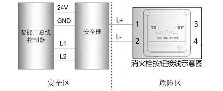 J-SAP-M-A63-Ex消火栓按鈕接線(xiàn)圖