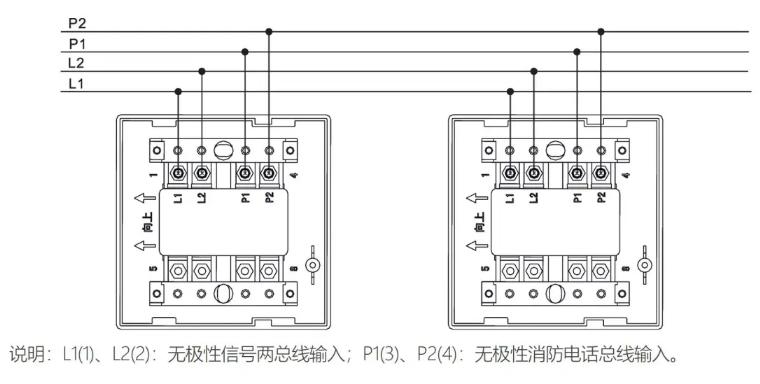 J-SAP-TCSB5214H手動火災(zāi)報(bào)警按鈕接線圖