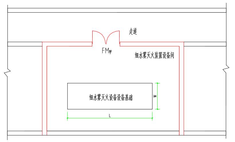 立式高壓細水霧滅火裝置（開式）設備布置說明