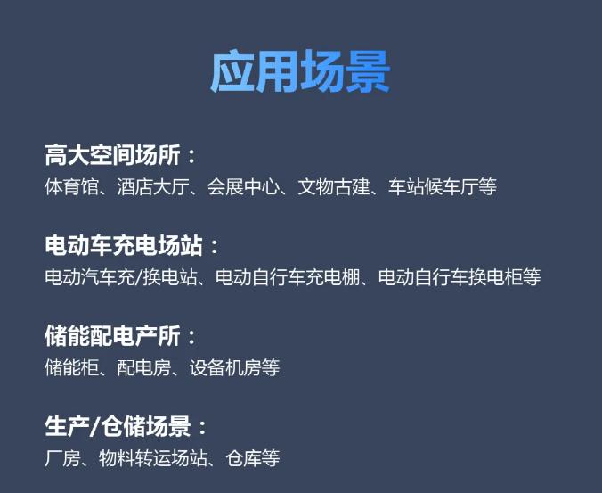 大華消防新品智能安消火災探測器應用場景