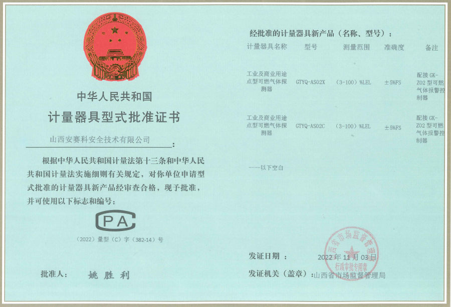 GTYQ-AS02X工業(yè)及商業(yè)用途點型可燃氣體探測器