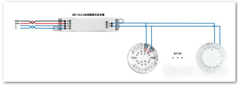 JTW-ZD-JBF5111C-Ex點(diǎn)型感溫火災(zāi)探測器接線圖