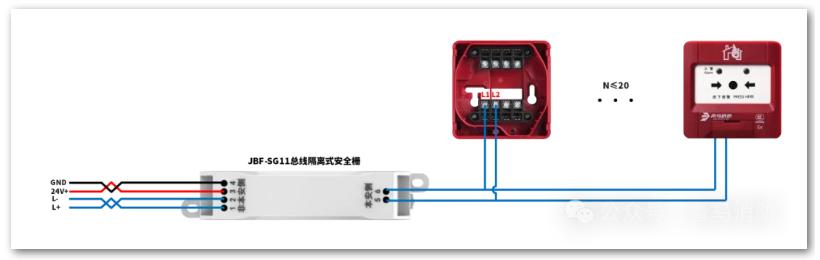 J-SAP-JBF4121A-Ex手動火災(zāi)報警按鈕接線圖