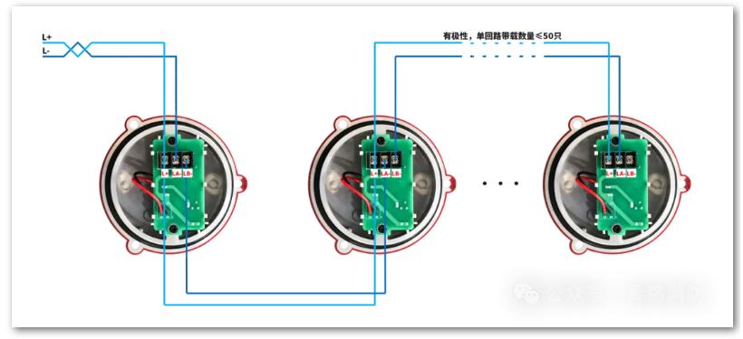 JTY-GD-JBF5100CG-Ex點(diǎn)型光電感煙火災(zāi)探測器接線圖