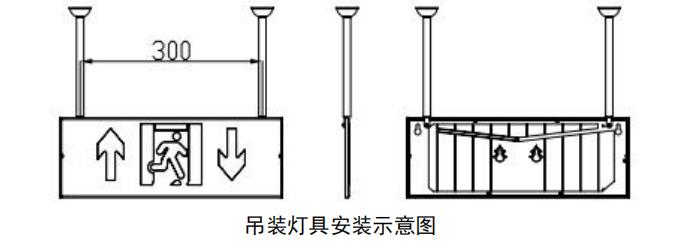 J-BLZC-1XEⅡ0.3W-11B2XDA自帶電源集中控制型應急標志燈安裝方法