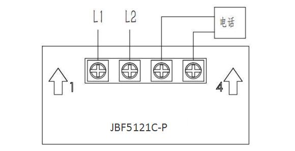 J-SAP-JBF5121C-P手動報警按鈕接線圖