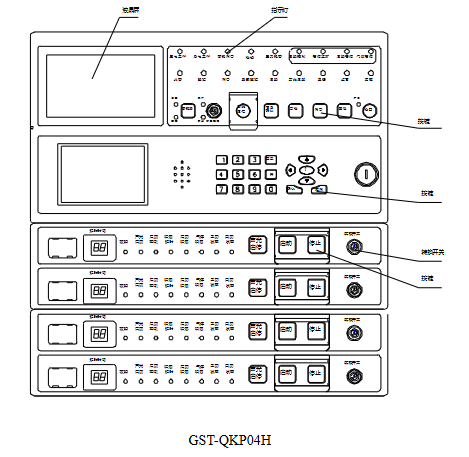 GST-QKP04H高能氣體滅火控制器 4區(qū)型