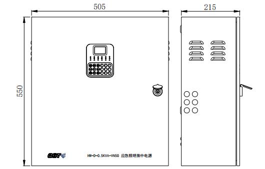 W-D-0.5KVA-VN50外觀示意圖