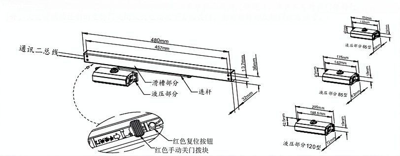 SA-BM02聯(lián)動(dòng)閉門(mén)器 JBF-BM02(65KG 85KG 120KG）