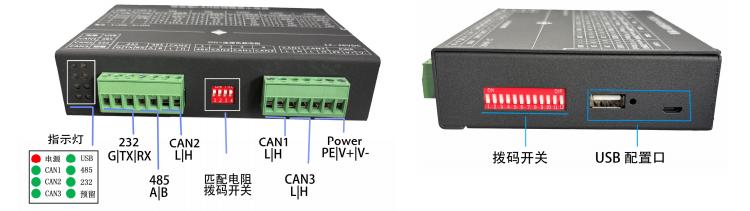 SJ-ZJ-C310協(xié)議型CAN總線隔離中繼器結(jié)構(gòu)