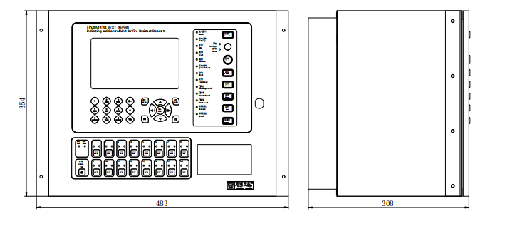 LD-FM128防火門監(jiān)控器 入柜式