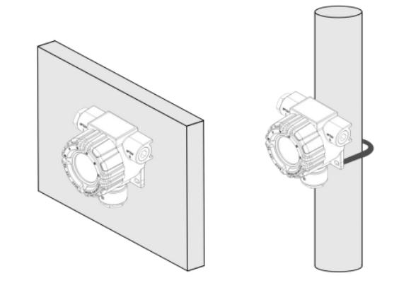 GTQ-D6000S工業(yè)及商業(yè)用途點型可燃?xì)怏w探測器安裝示意圖