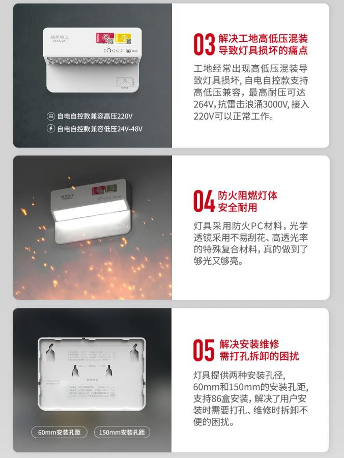 M-ZFZD-E5W3062敏華鋼琴壁燈消防應(yīng)急照明燈具6大賣點(diǎn)