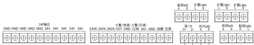 JB-QTL-C8020火災(zāi)報(bào)警控制器（聯(lián)動(dòng)型）接線端子說明
