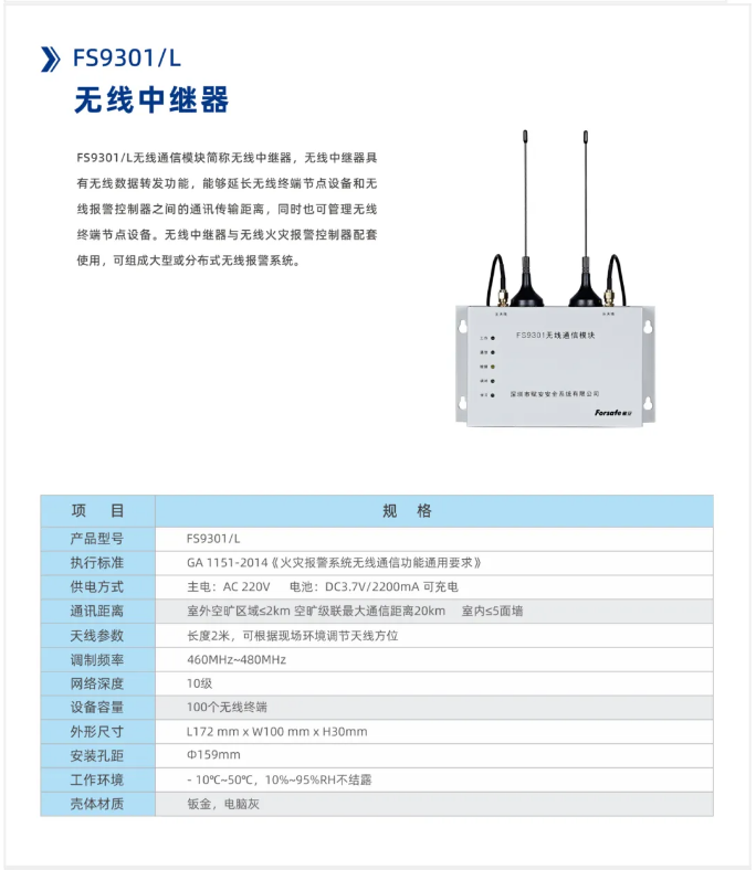 賦安無線火災(zāi)報(bào)警系統(tǒng)產(chǎn)品