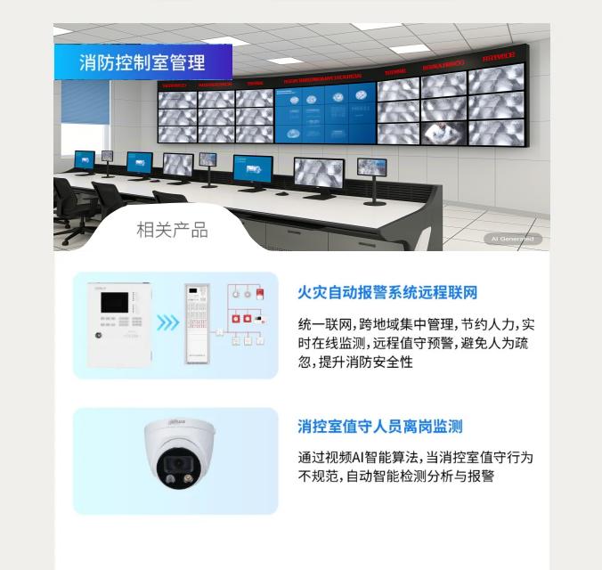 大華消防鐵路行業(yè)數(shù)智安消電一體化解決方案-消防控制室管理