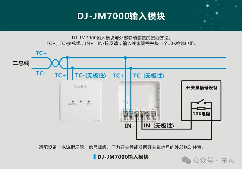 DJ-JM7000輸入模塊接線圖