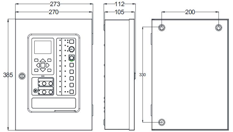 JB-QBL-A8000火災(zāi)報(bào)警控制器外形尺寸