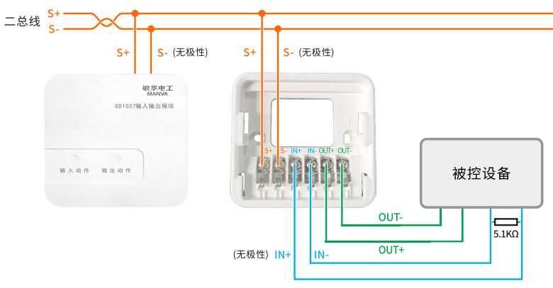 GD1057輸入/輸出模塊接線圖