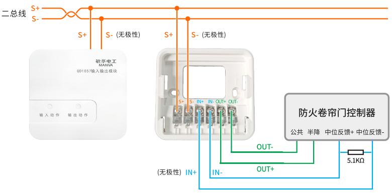 GD1057輸入/輸出模塊接線圖