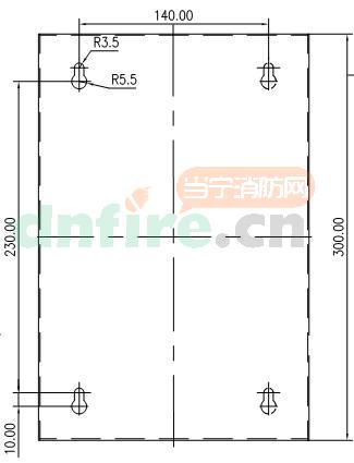 IFE-B01探測(cè)器控制箱安裝尺寸
